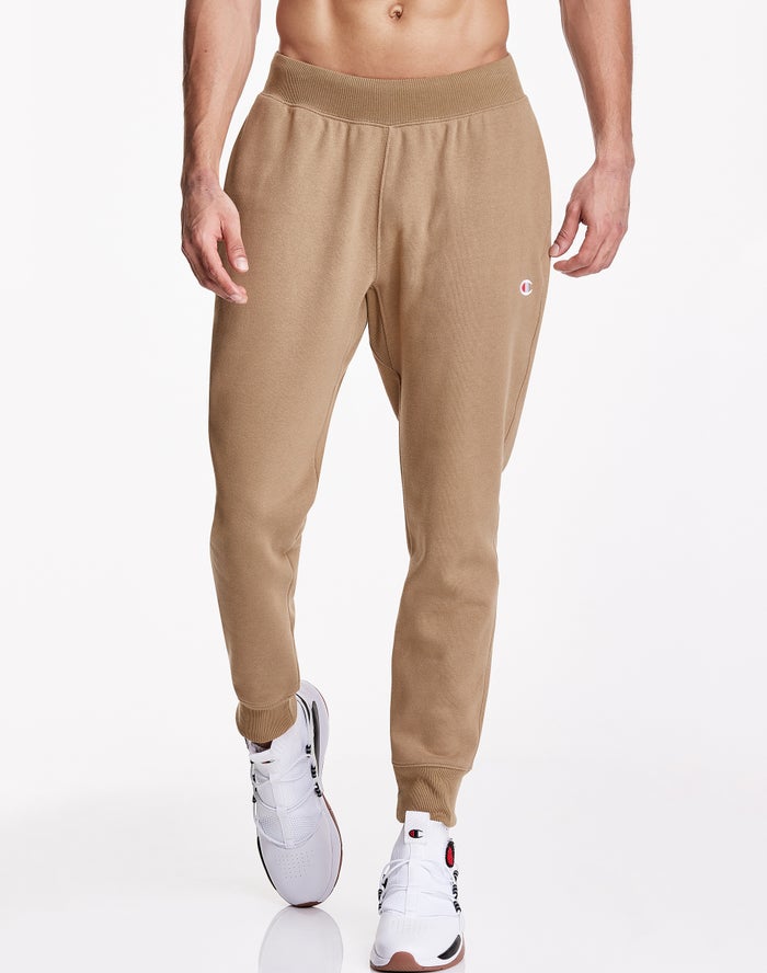 Champion Joggingbroek Heren - Khaki - Reverse Weave ( 258904-DOK )